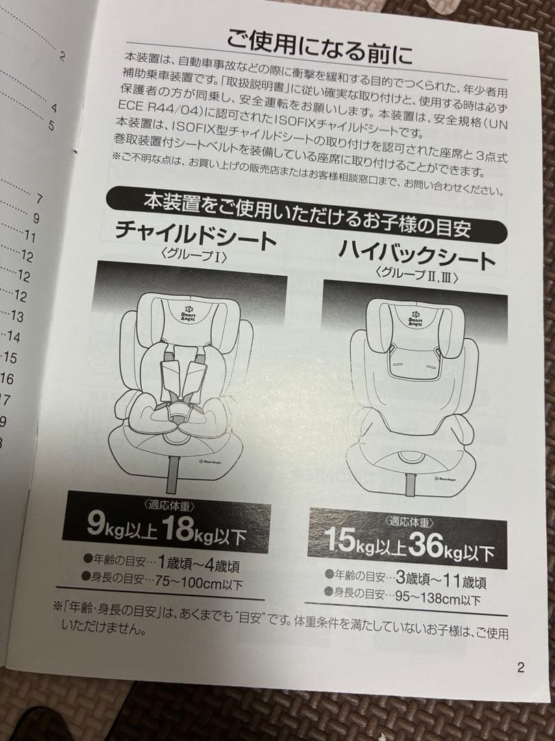 SmartAngel ハーネスジュニア FIX-BR ISOFIX