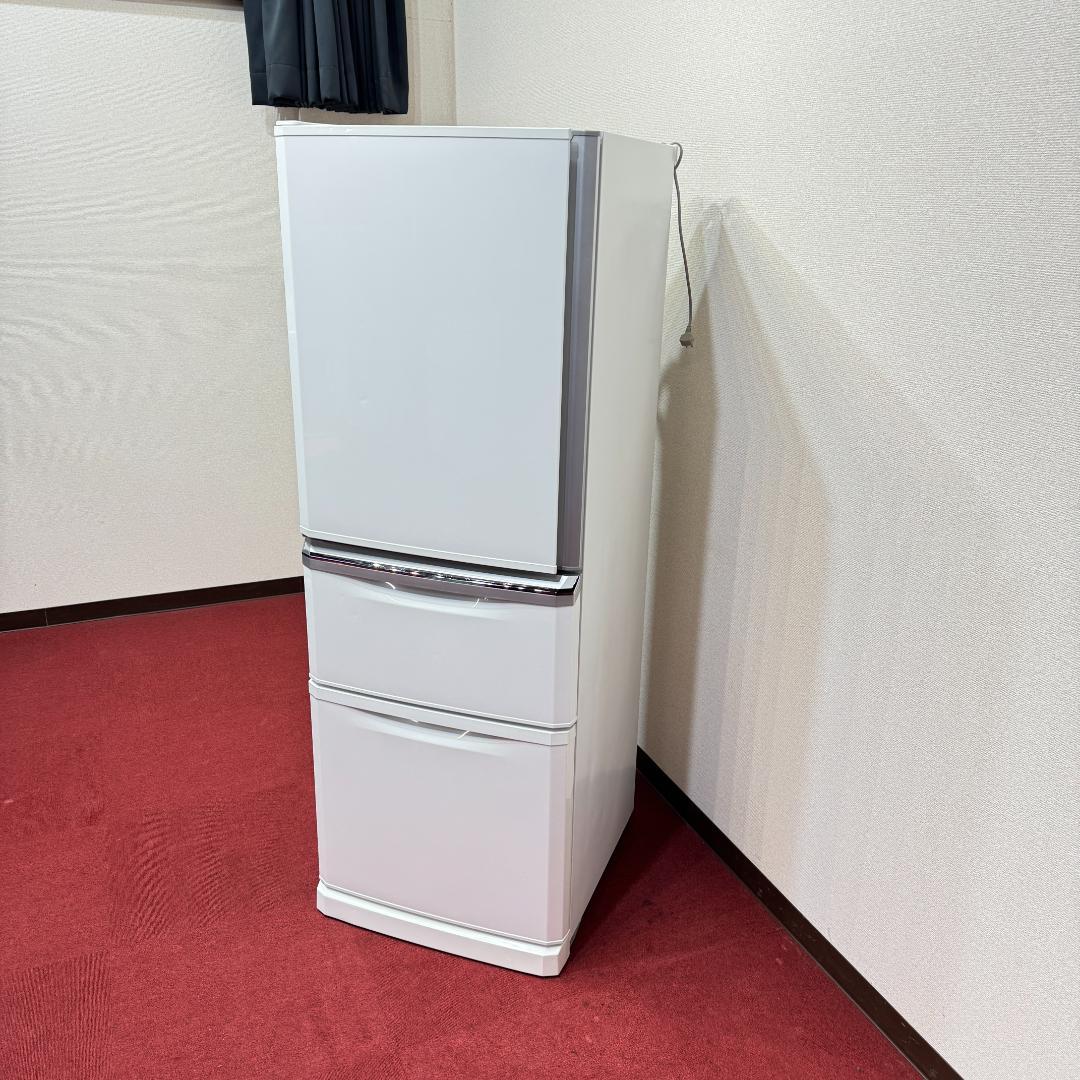 東京23区送料無料　美品三菱　3ドア冷蔵庫　335L　製氷機有　MR-C34YL