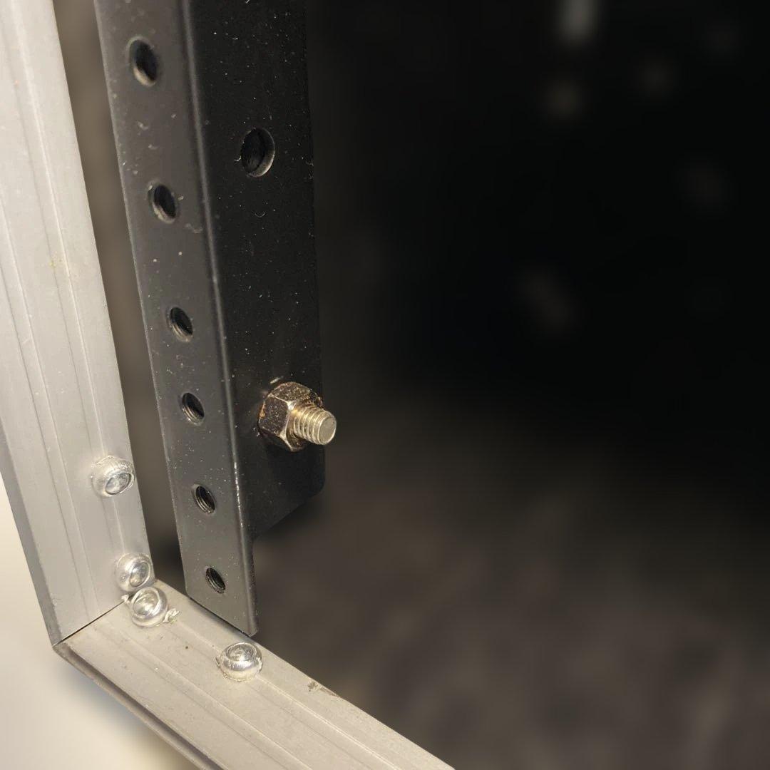 6U ラックケース ① ロング 奥行45cm 両側レール