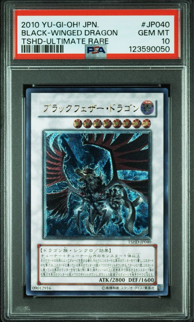 PSA10 遊戯王 ブラックフェザードラゴン レリーフ