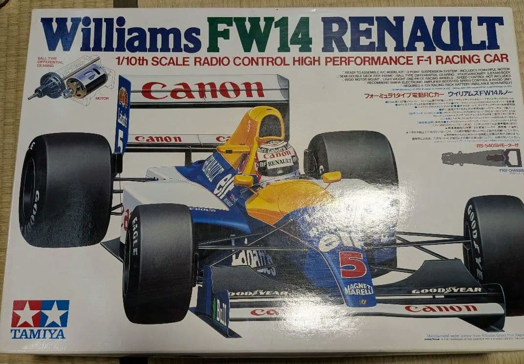 1/10 タミヤ ウイリアムズ FW14 F-1 レーシングカー 当時物 絶版