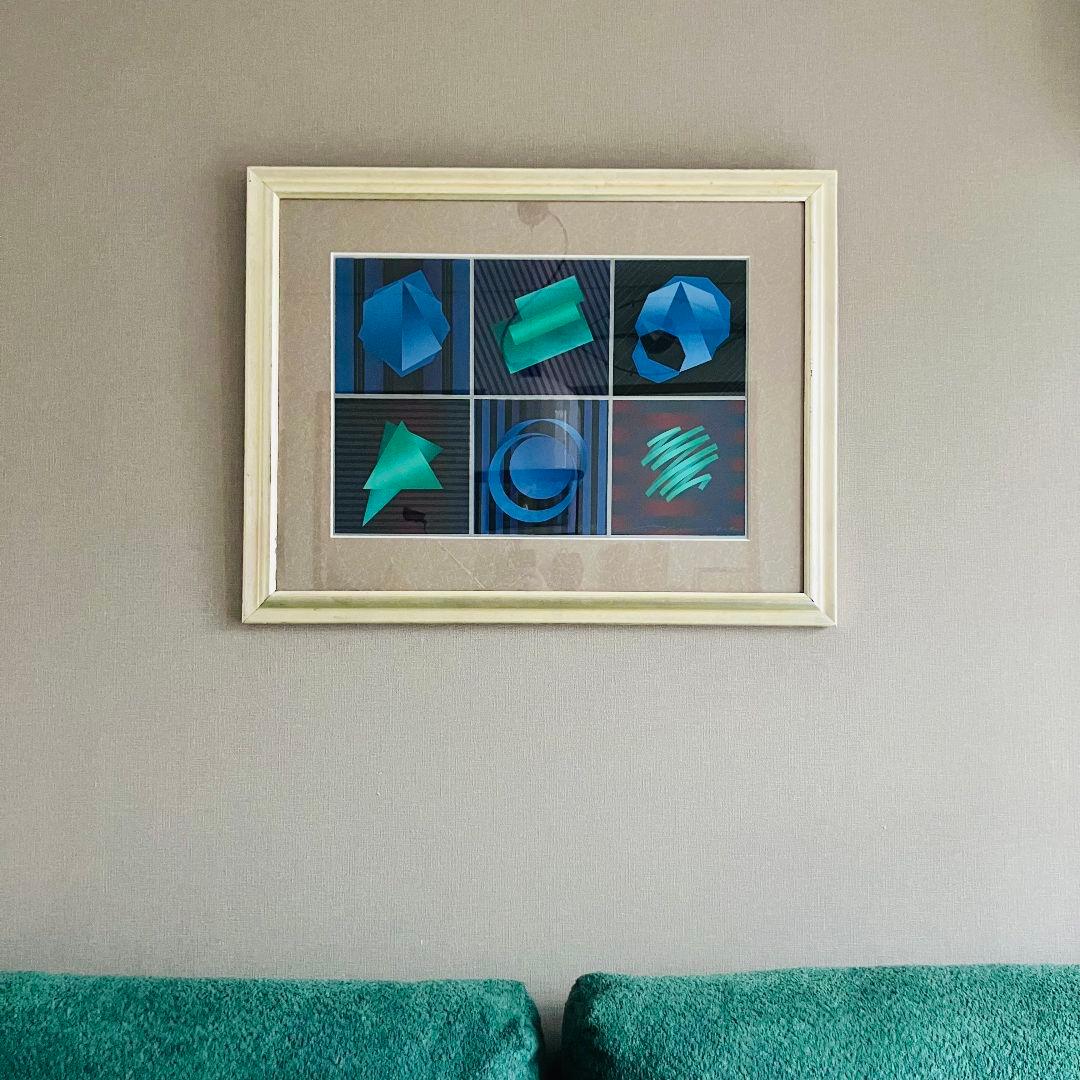 ◉ 80'S 版画 リトグラフ 萄雅彦（どうまさひこ）ポストモダン