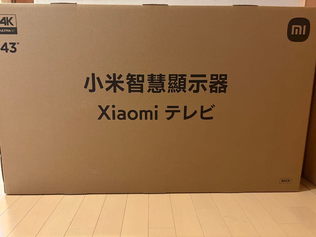 Xiaomi 43V型4K対応液晶 チューナーレススマートテレビ