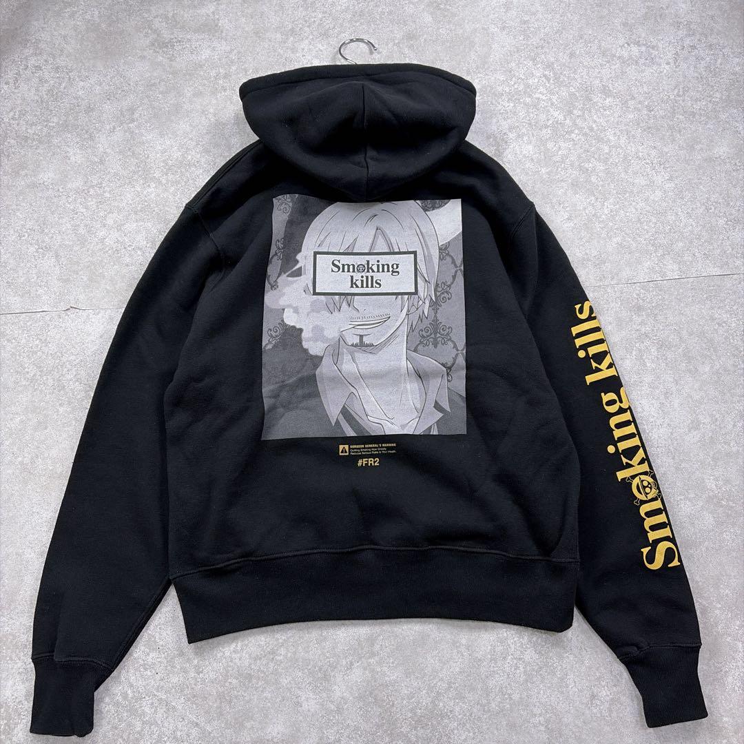 希少✨FR2 エフアールツー　ワンピースコラボ　サンジ　パーカー　黒　M 美品