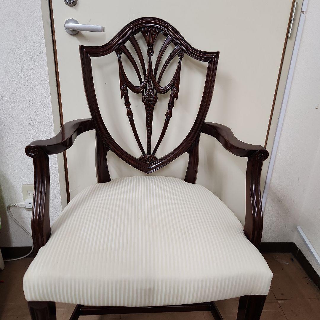 ダークブラウン アンティークチェア