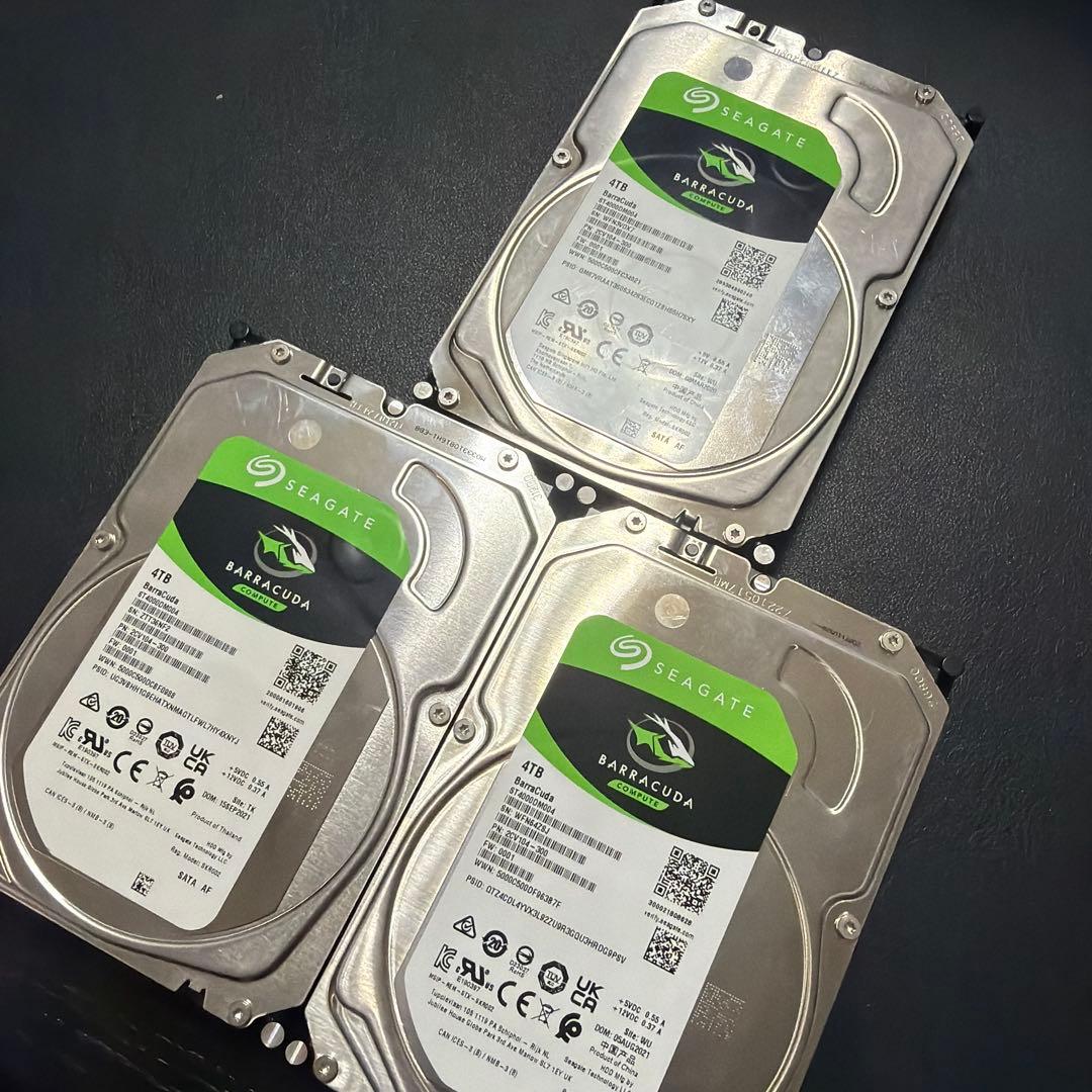 Seagate Barracuda 1TB HDD 3台セット