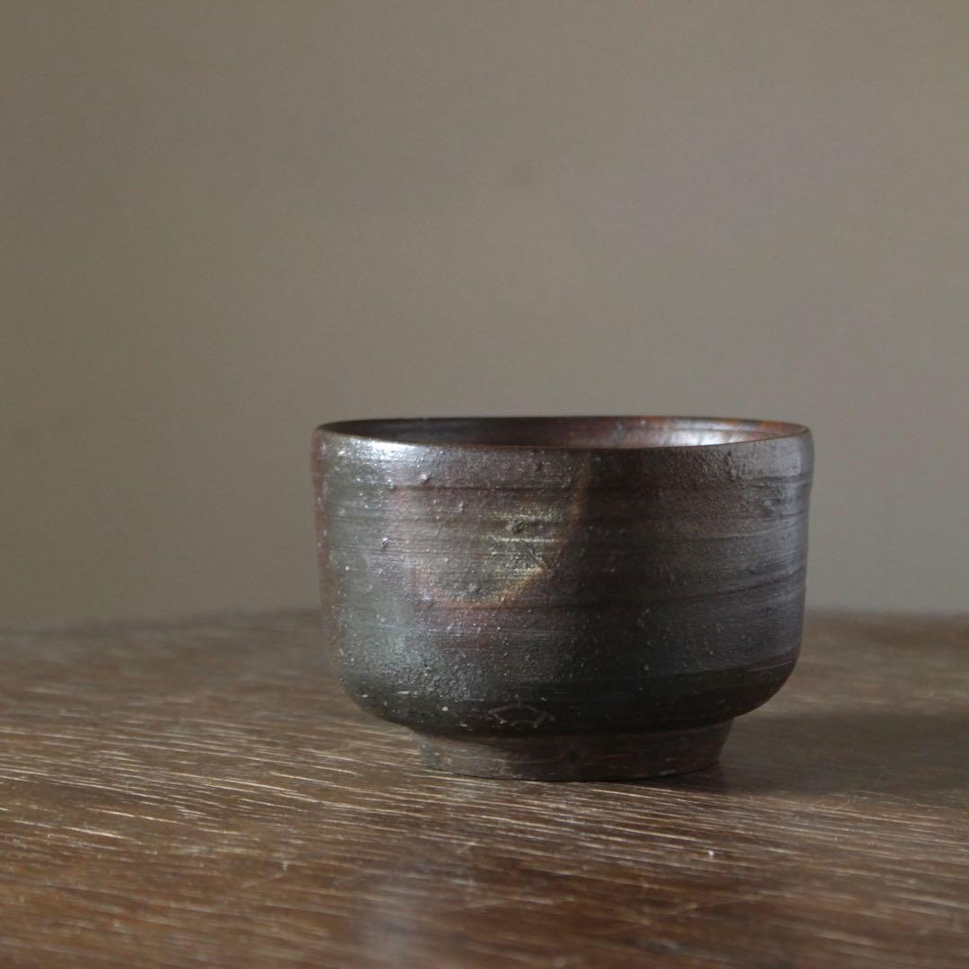 備前 半筒 茶碗 古美術 古道具 茶道具 備前焼 古備前 アンティーク