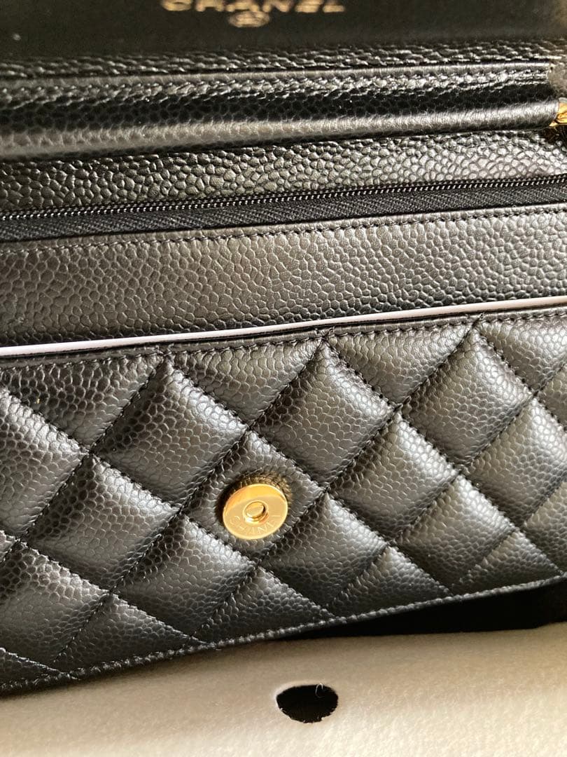 ⭐︎popo⭐︎CHANEL チェーンウォレット　キャビアスキン　新品.未使用