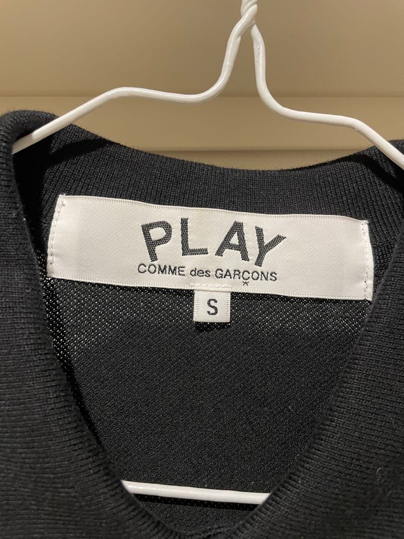 PLAY COMME des GARÇONS ブラックポロシャツ S
