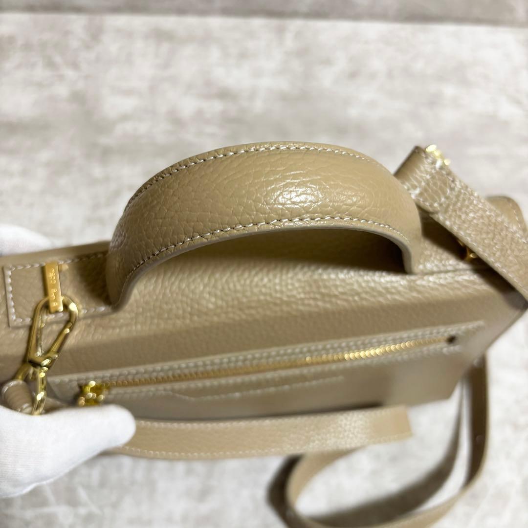 H291 未使用級✨ テディブレイク　ハンドバッグ　2way レザー　チャーム