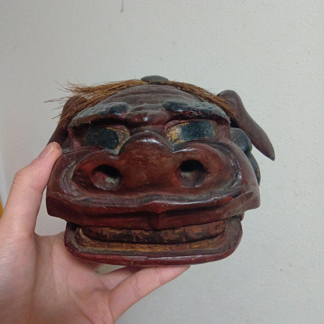 権現様 獅子頭 2点セット 民間信仰 民俗資料 呪物 祭礼 御神体