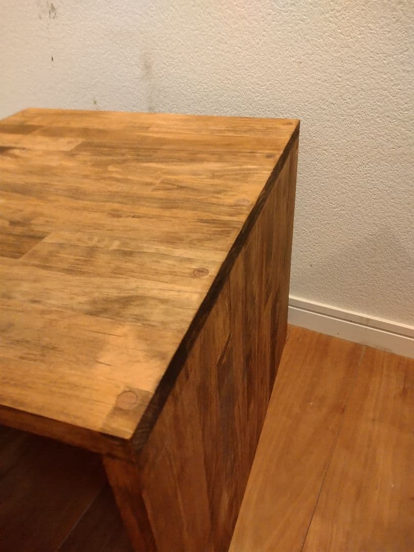 木製　ハンドメイド　オーダー　コの字　シェルフ　ラック　踏み台　サイドテーブル