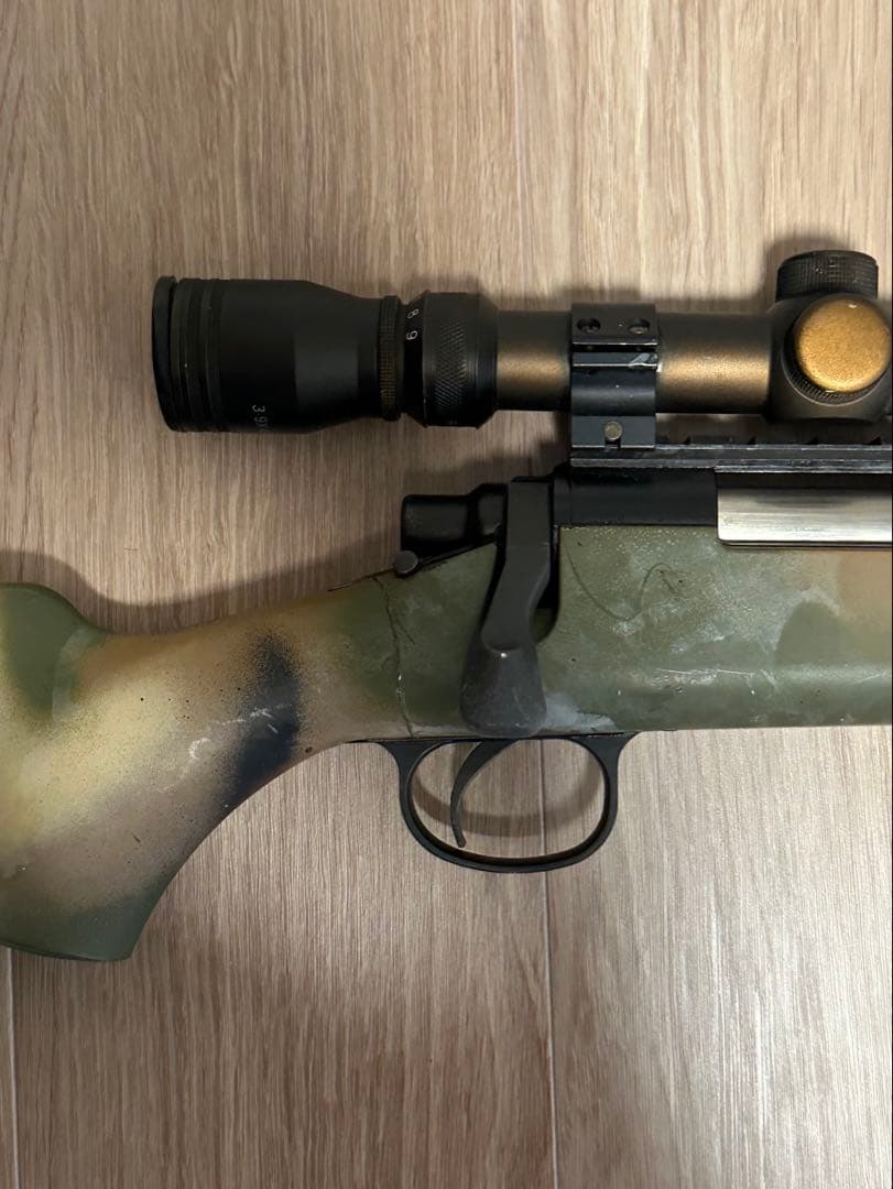 迷彩スナイパーライフル VSR-10 シモンソン製 スコープ＆サイレンサー付き