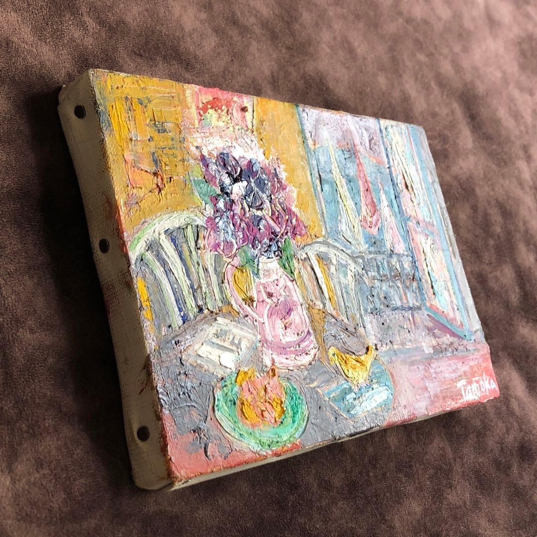 【一点もの】日展会友 光風会会員 洋画家 谷岡経津子　油絵【号12万】直筆サイン