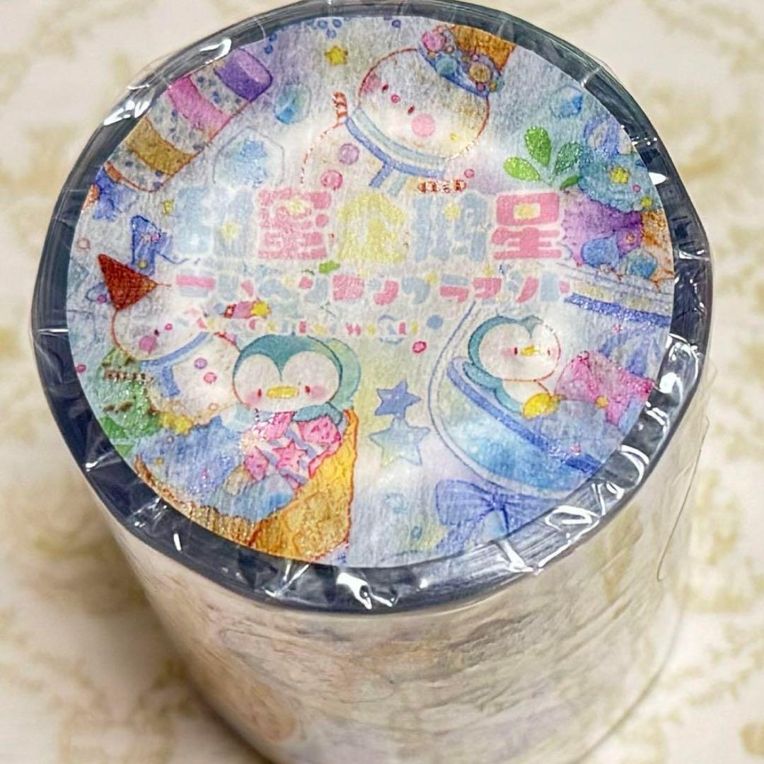 海外 PETテープ マスキングテープ ぺんぎんフラペチーノ