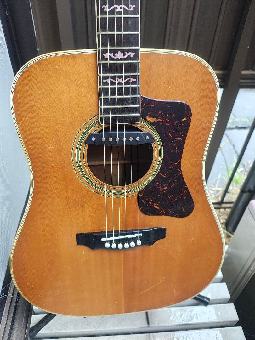 春日楽器 K.Country D-380 1975年製 ホール&コンタクトPU付