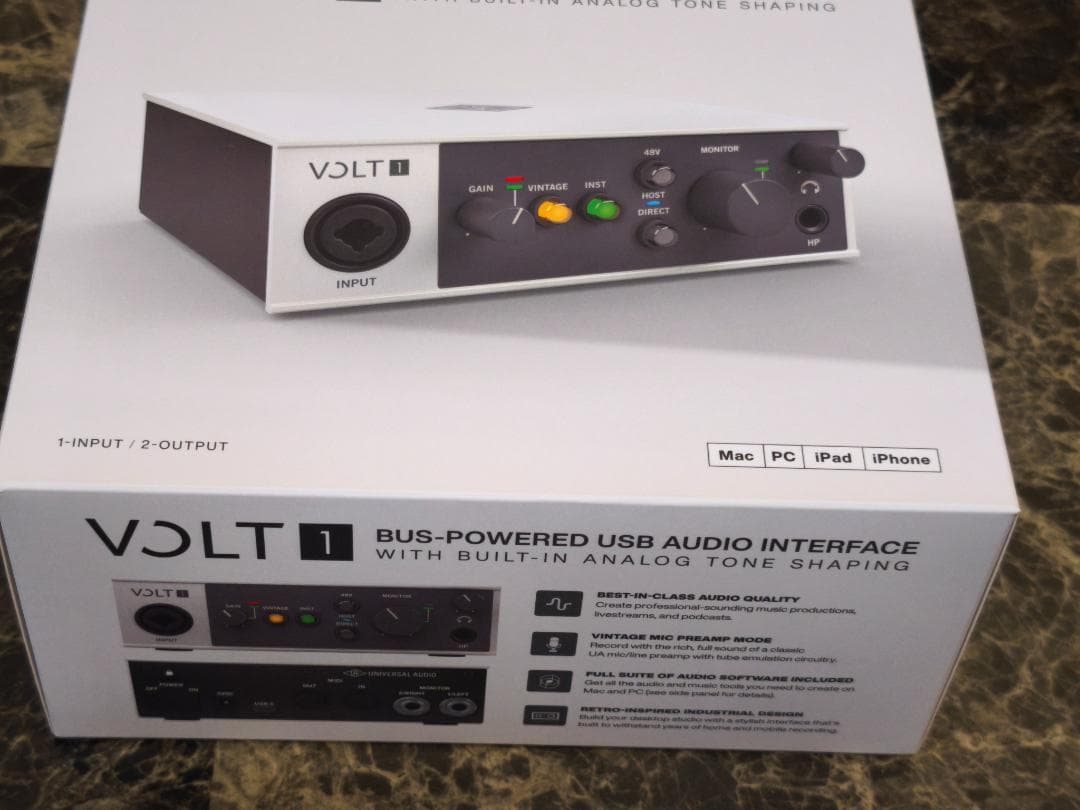 ☆彡UNIVERSAL AUDIO　VOLT 1 オーディオインターフェイス