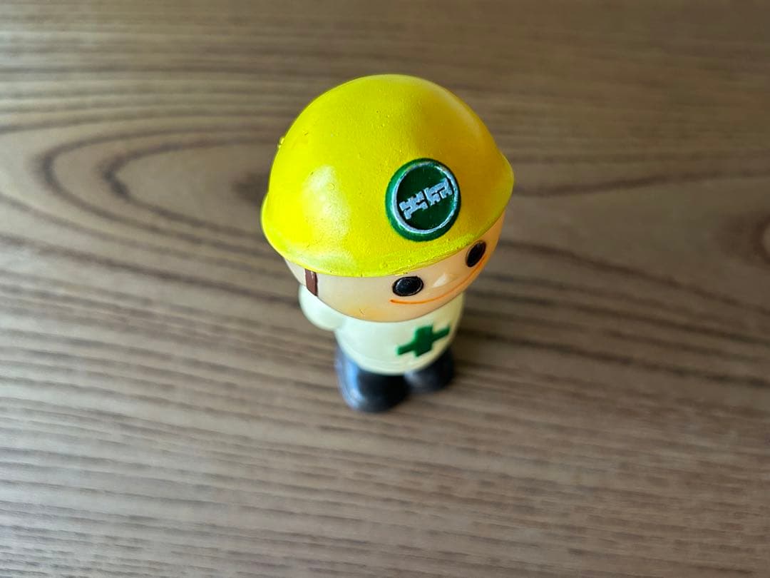 珍品 昭和57年頃 大成建設 ソフビ人形 週刊文春 コラム 立ち話 キャラクター