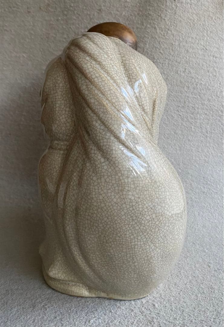 【七福神】布袋尊の置物（敷板付き）