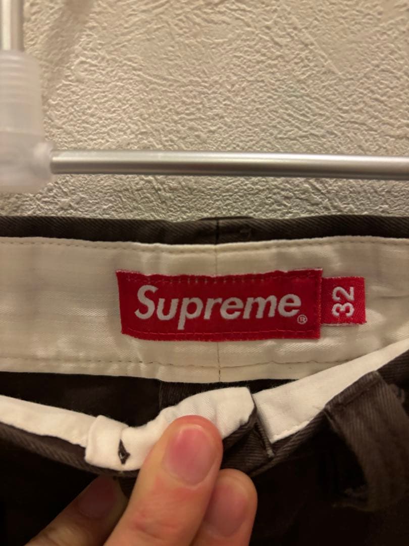 パンツ supreme chino pants dark brown 32