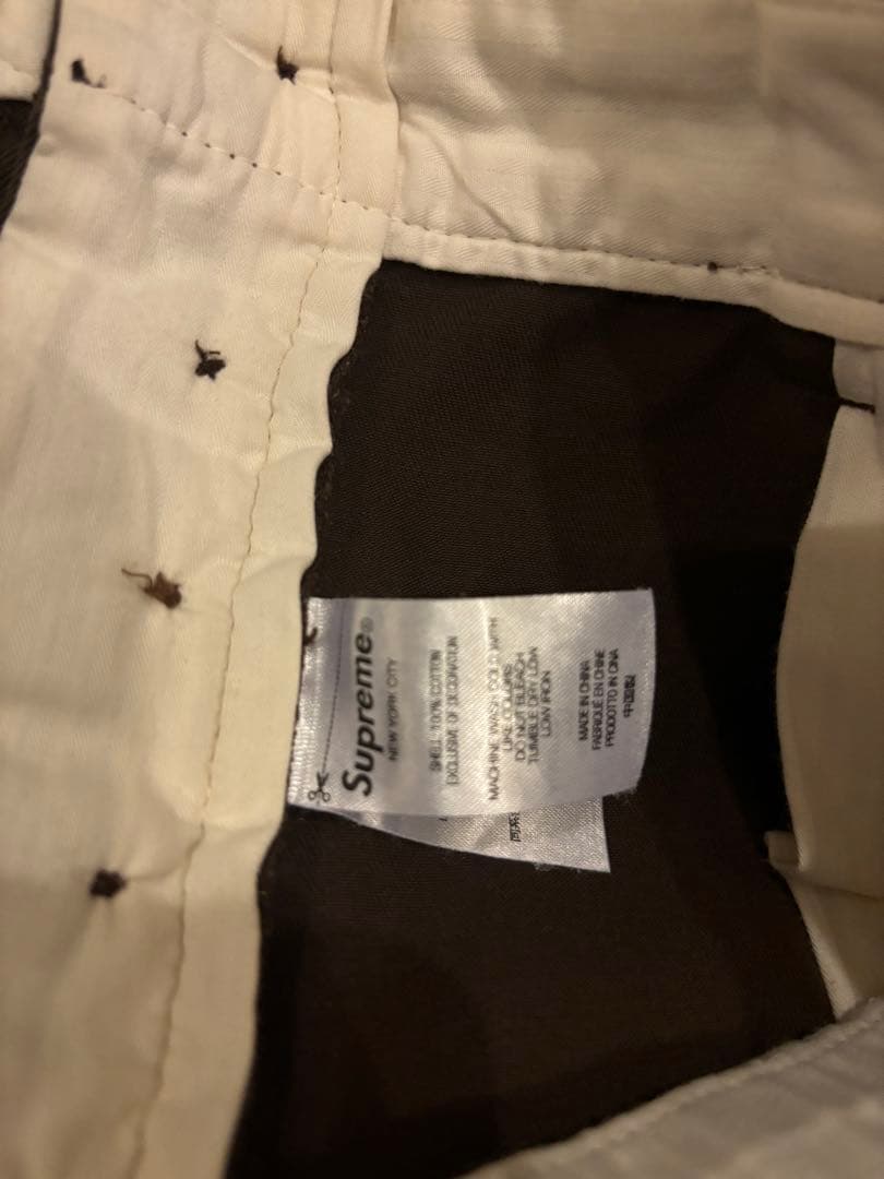 パンツ supreme chino pants dark brown 32