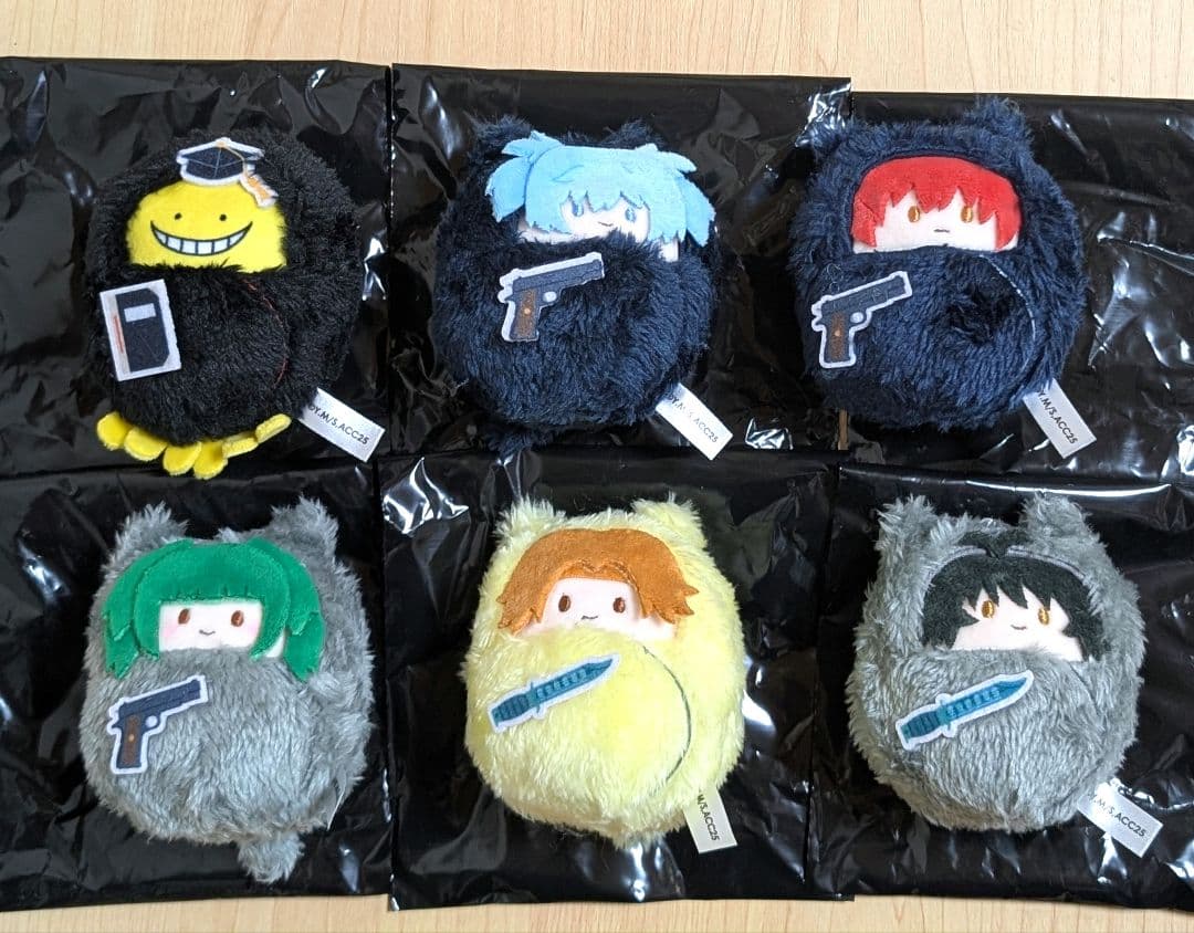 暗殺教室 くるみたぴぬい 全6種セット ぬいぐるみ マスコット