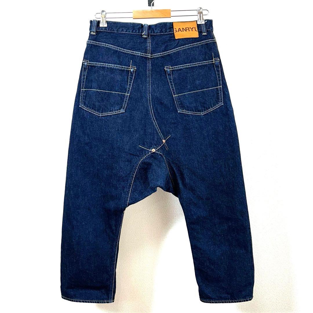 ガンリュウサルエルデニムパンツSセルビッチ赤耳コムデギャルソン日本製古着