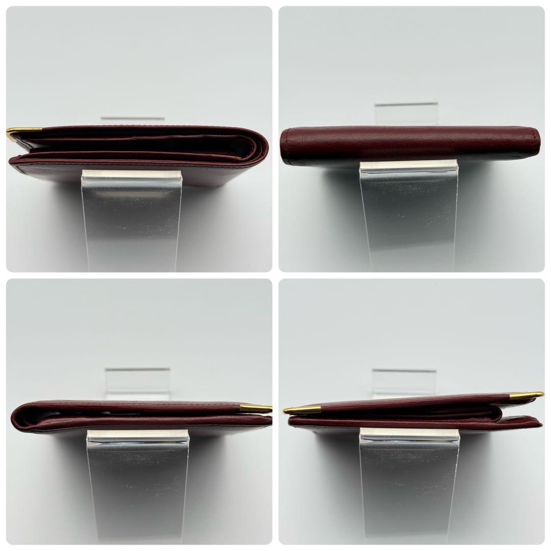 ✨美品✨カルティエ マストライン レザー 二つ折り財布 レディース カード付