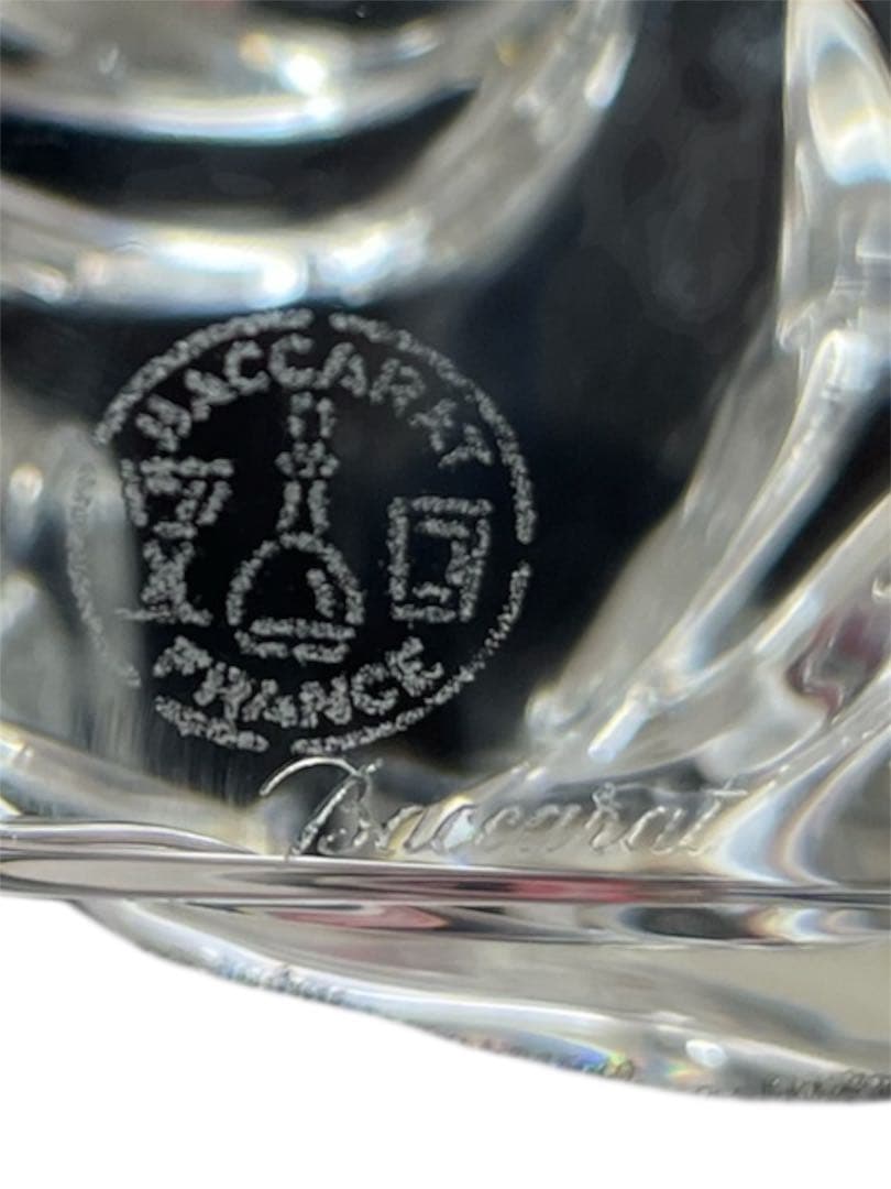 【美品✨】Baccarat バカラ クリスタルオブジェ サンタクロース スケート