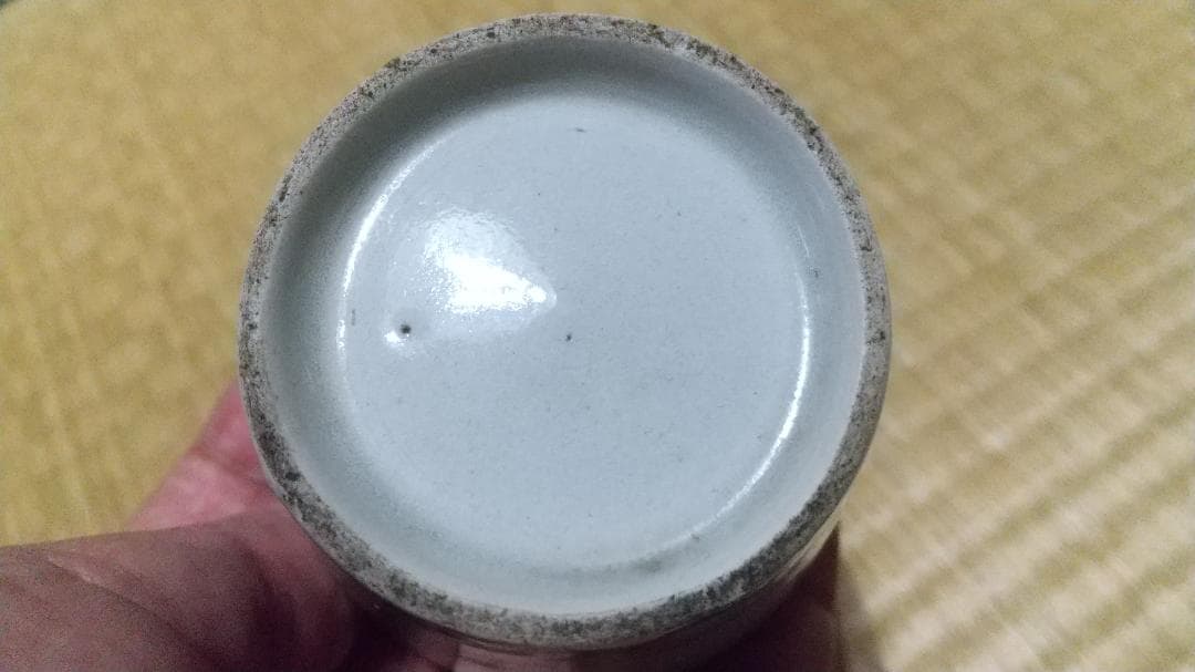 瀬戸　太白手？　竹林　賢人図　蕎麦猪口　厚作り