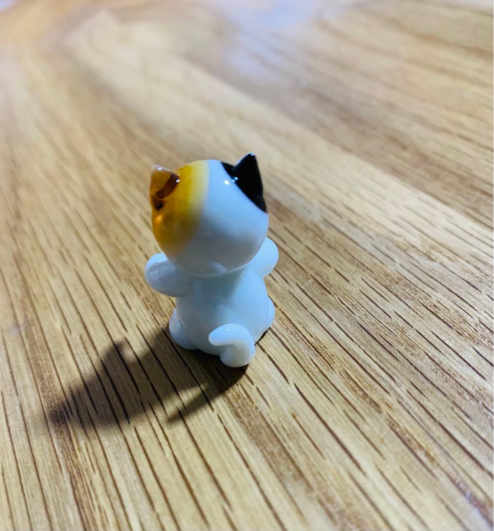 1/25までお取り置き◇予約済み◇ガラス細工　ネコ　ワイングラス