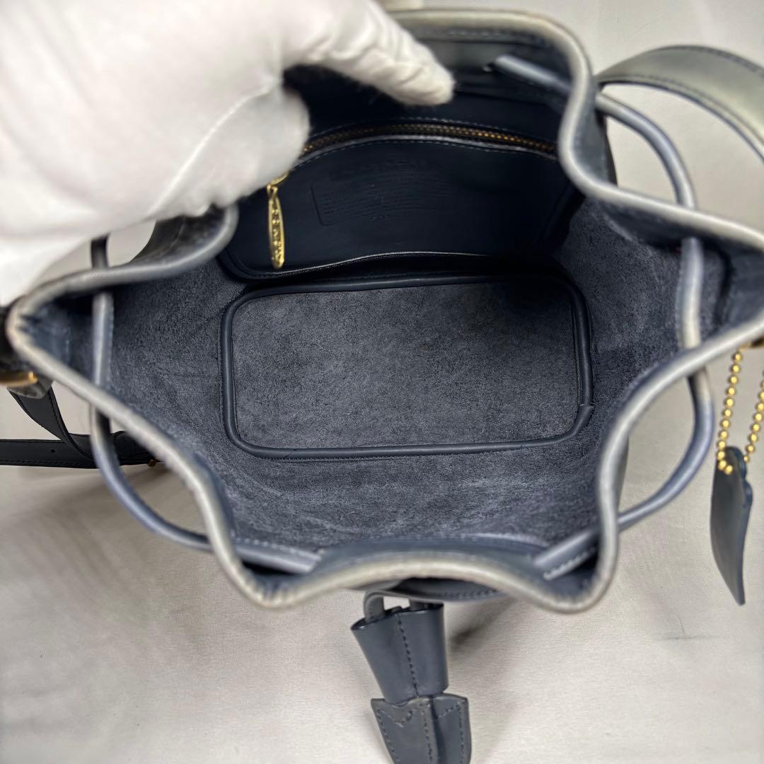 コーチ COACH ショルダーバッグ 斜め掛け 巾着 オールドコーチ レザー