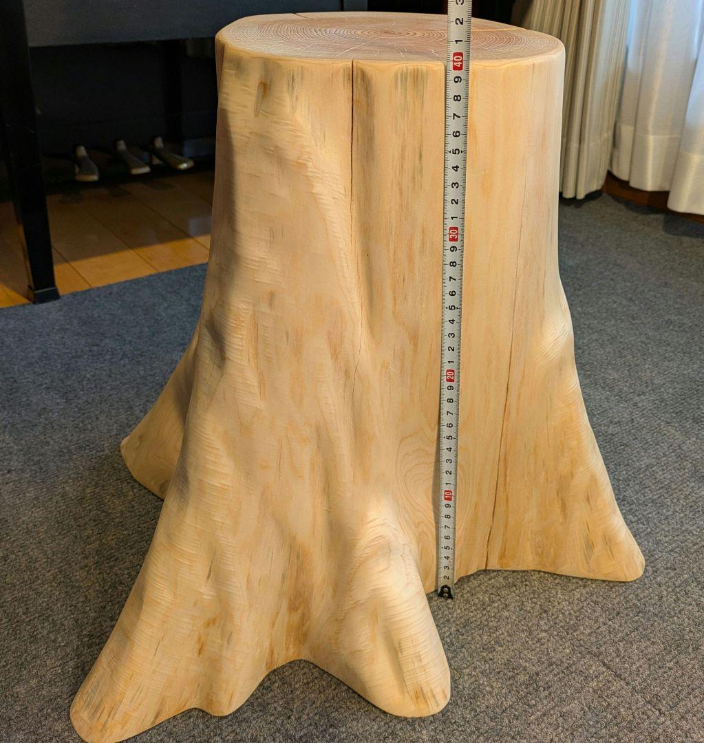 fromjapan6618　檜　切り株　丸太　椅子　スツール 高さ約40㎝