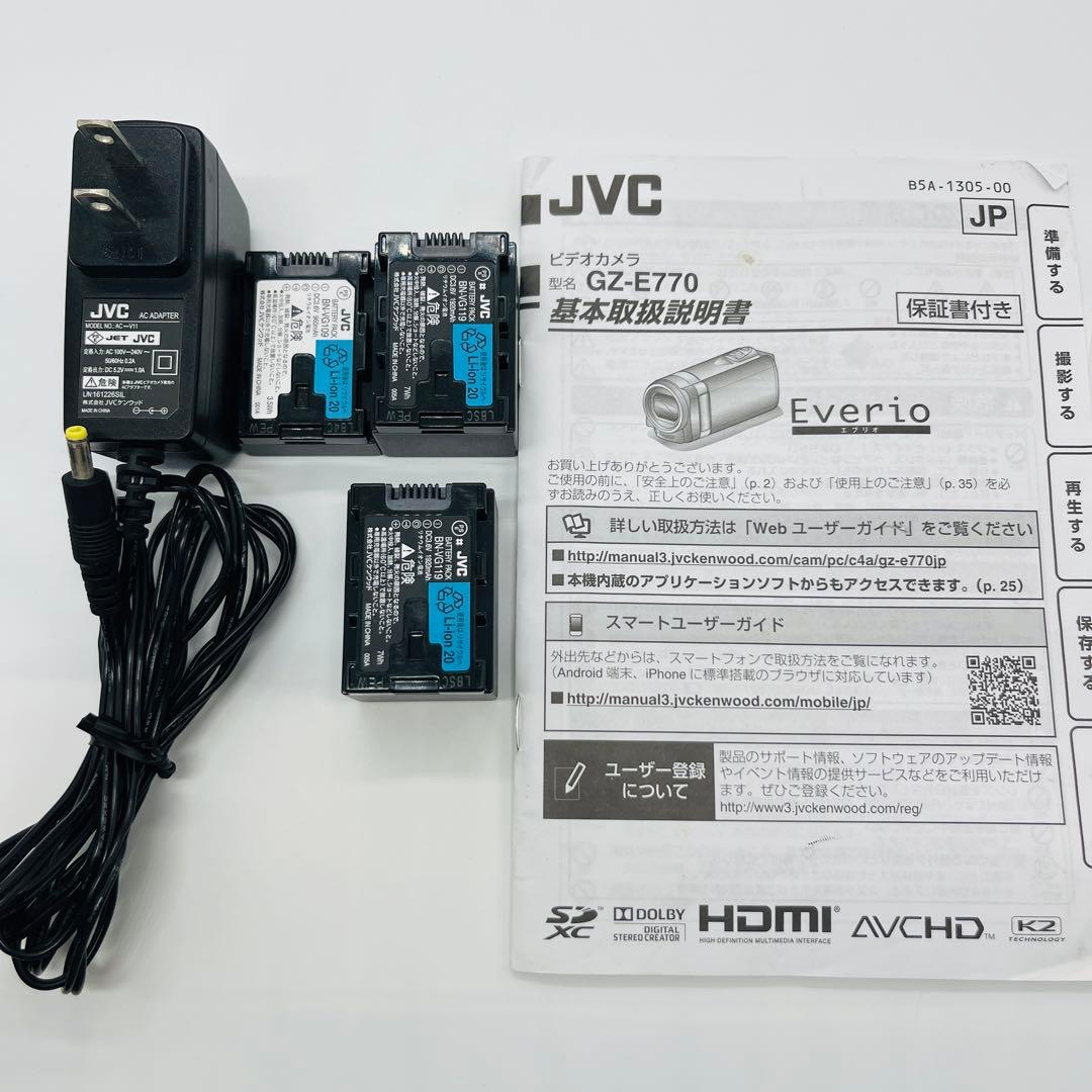 ★極美品★　GZ-E770-R JVC エブリオ ビデオカメラ レッド