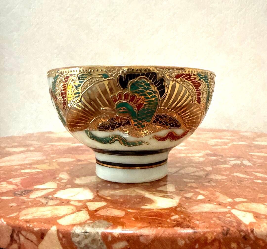 ☆高級アンティーク 骨董 茶器セット ぐい呑み 美品希少 金彩 清水焼き?!