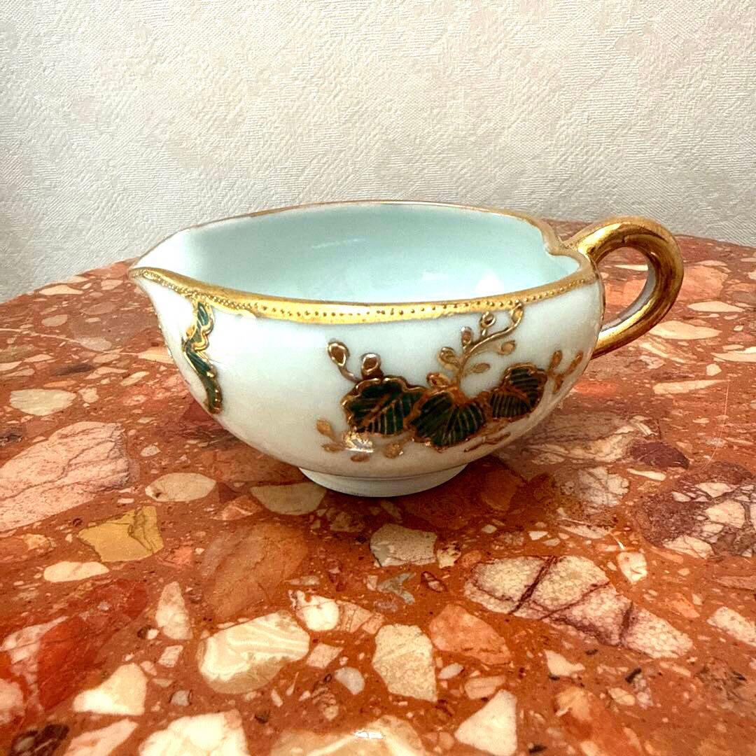 ☆高級アンティーク 骨董 茶器セット ぐい呑み 美品希少 金彩 清水焼き?!