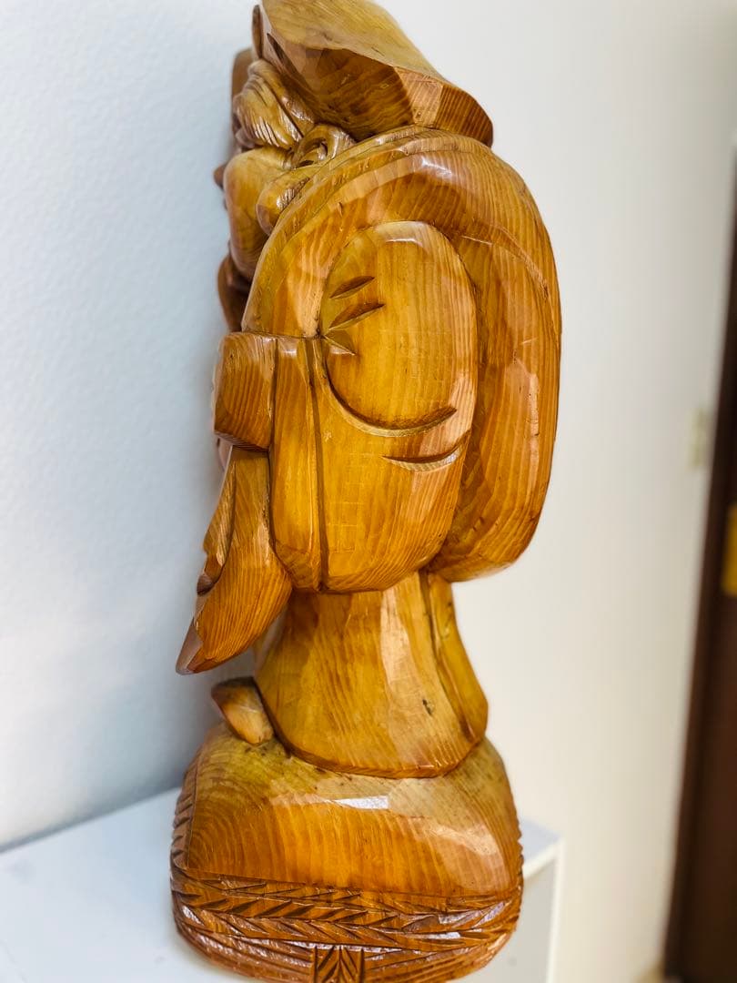 木彫り 大黒天 大型70cm