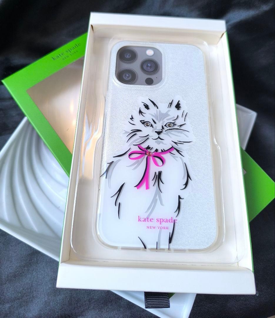 新品 ケイトスペード ウィスカーズ iPhone15 Pro Max カバー