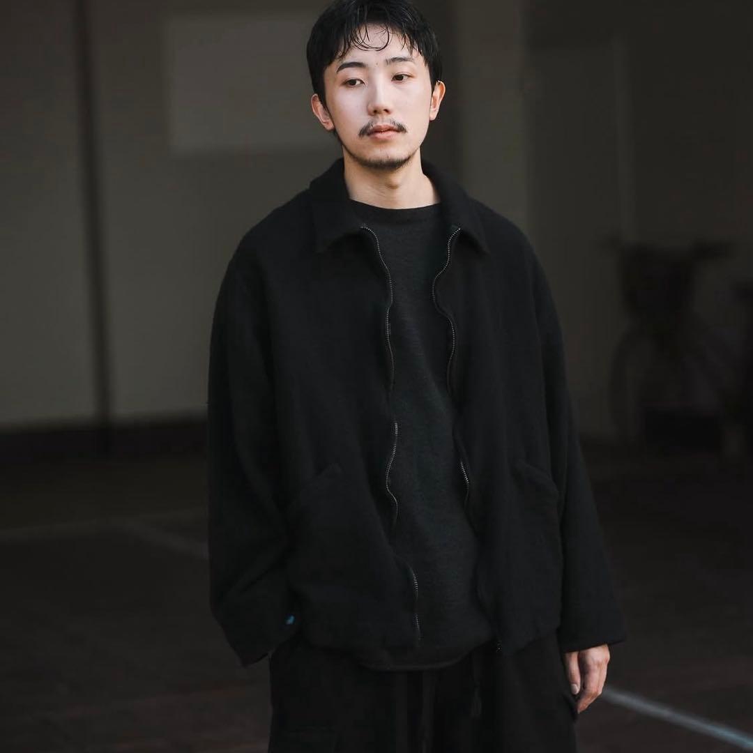 comoli 縮絨ウールジップショートジャケット