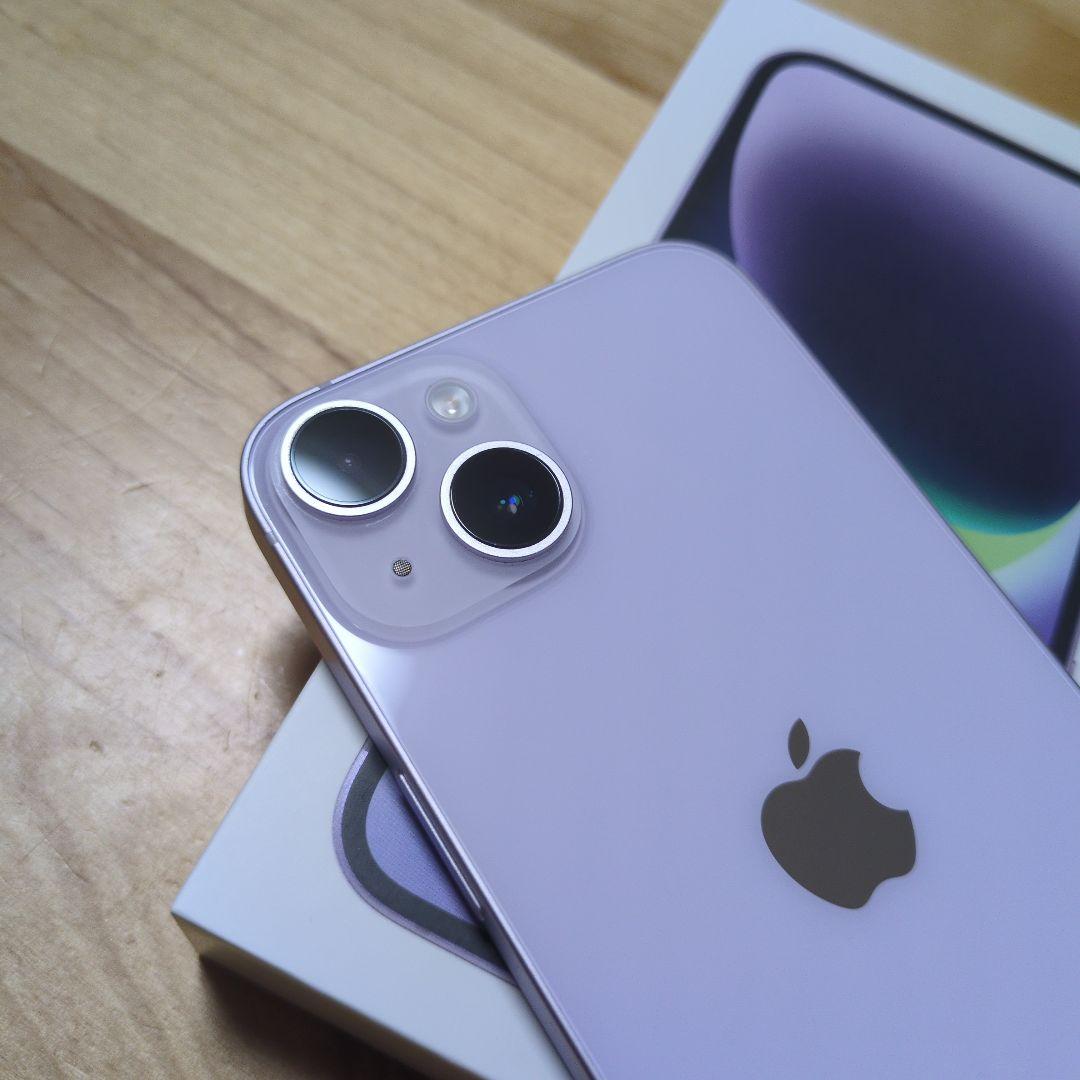 【みー】Apple iPhone 14 256GB パープル 本体 箱付き