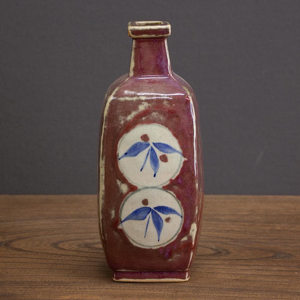 錦山焼 花瓶 フラワーベース 高さ23cm 民芸 昭和レトロ （2）