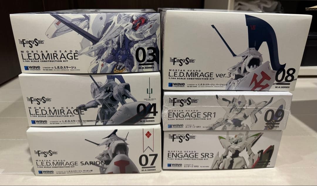 L.E.D. MIRAGE & ENGAGE 6体　ファイブスター物語wave