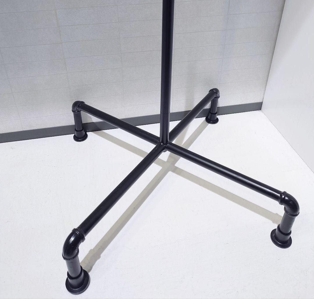 【送料込み】傾斜ハンガーラック　ハンガーラック　黒