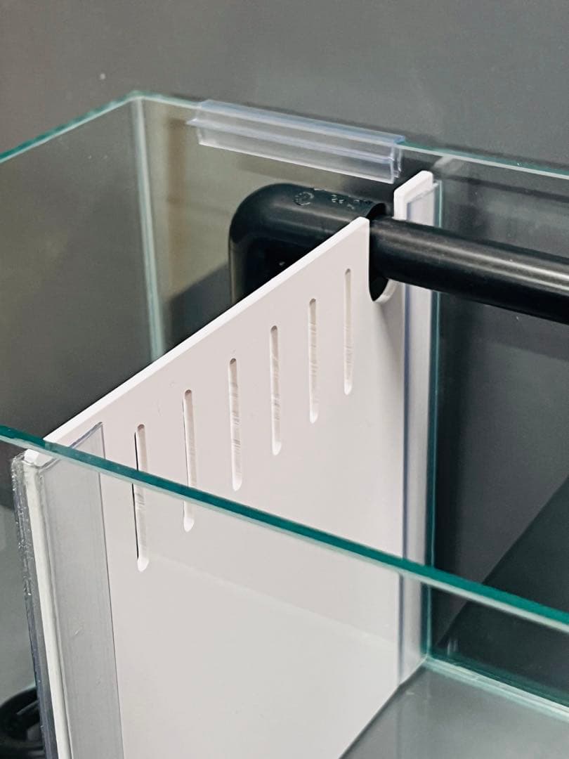 特注水槽　600×200×200　3室　クリア　 ポンプ付き　未使用