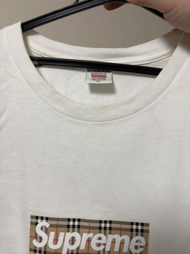 トップス Supreme Burberry Box Logo Tee