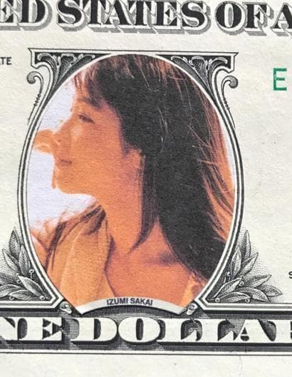 ☆ZARD　坂井泉水　1ドル紙幣　V