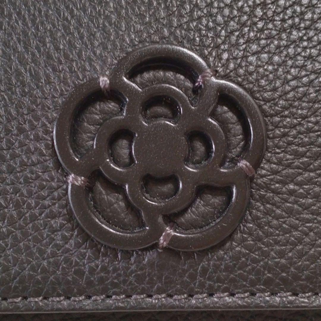 クレイサス✴️アンブラン カメリア 本革 折り財布〈黒〉【新品】箱なし