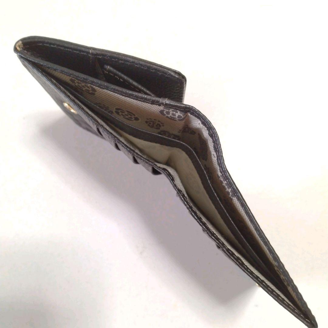 クレイサス✴️アンブラン カメリア 本革 折り財布〈黒〉【新品】箱なし