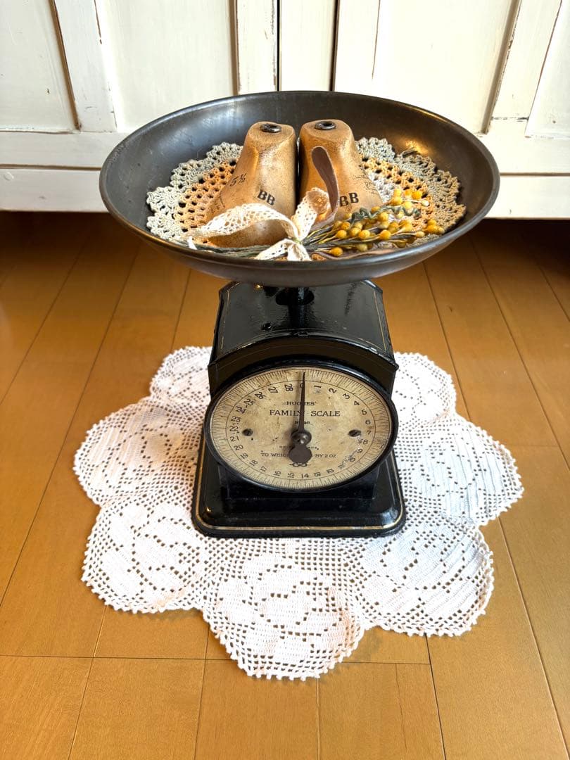 優子ママ様御専用　英国アンティーク　SALTER キッチンスケール　No.48