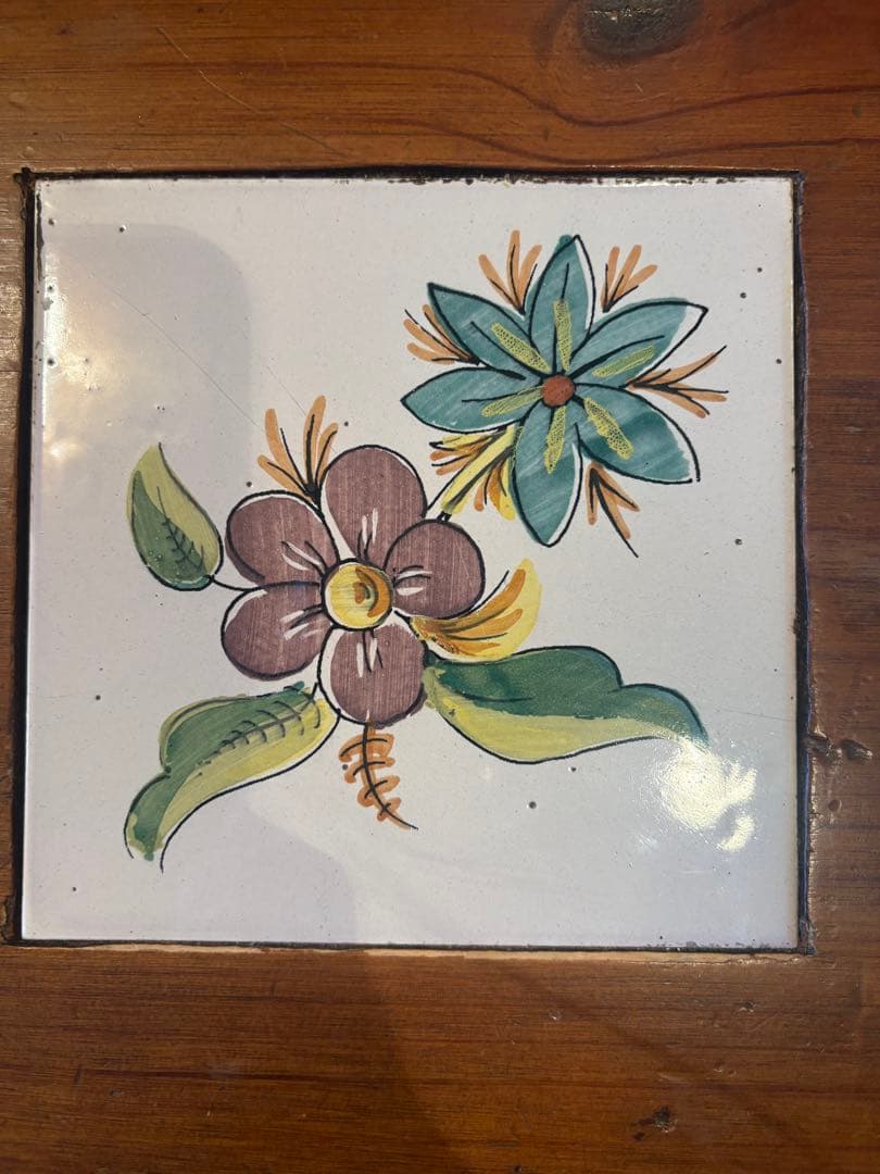 【格安】アクタス取扱　スペイン　タイル　ダイニングテーブル　食卓